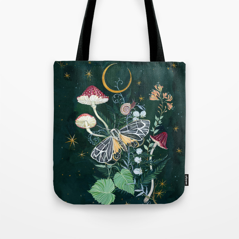 mushroom tote bag