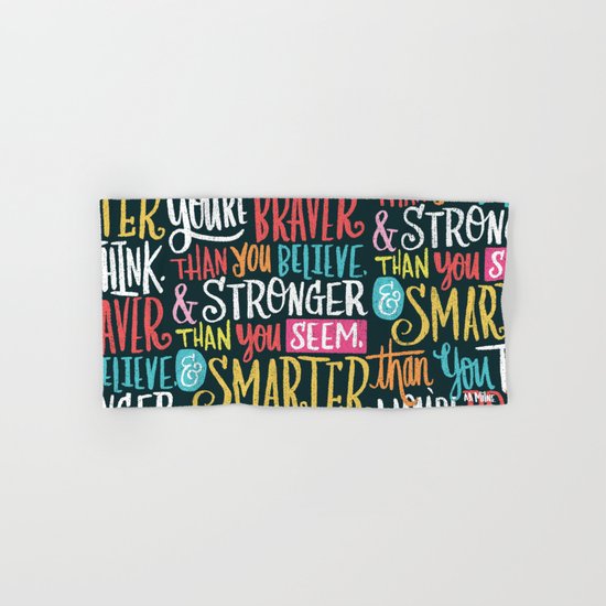 BRAVER, STRONGER, SMARTER Hand & Bath Towel