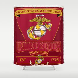 Marine corps Shower Curtain