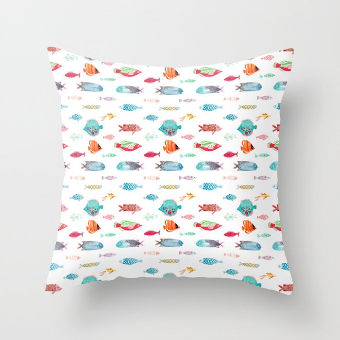 Le Poisson Throw Pillow