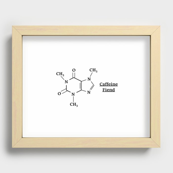 Caffeine Fiend Recessed Framed Print