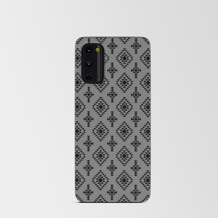 Grey and Black Native American Tribal Pattern Android Card Case