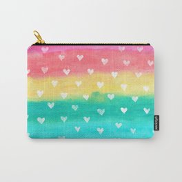 Bright Rainbow Happiness Carry-All Pouch