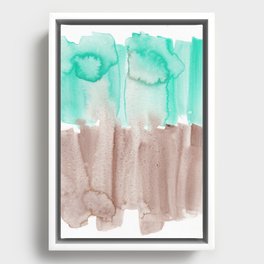 40  Abstract Expressionism Watercolor Painting 220331 Minimalist Art Valourine Original  Framed Canvas