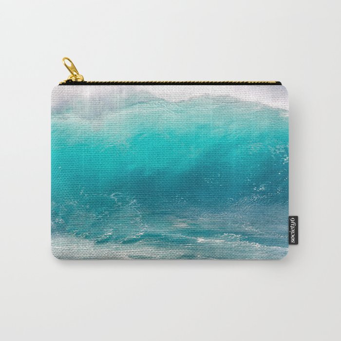 surfing waves Carry-All Pouch