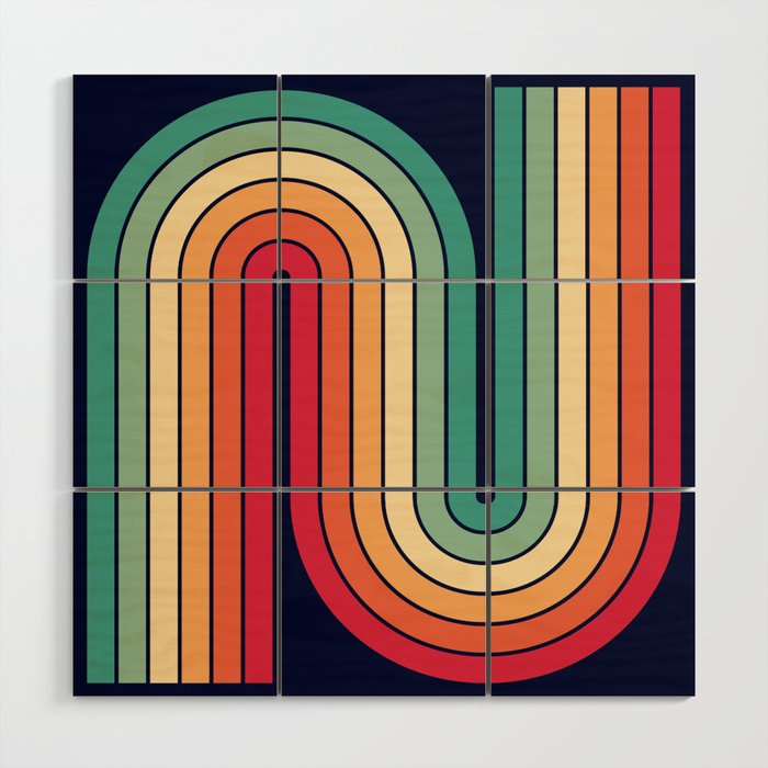 Retro Waves Psychedelic 60s 70s Flower Power Abstract