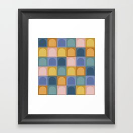Checkered Arch Pattern II Framed Art Print