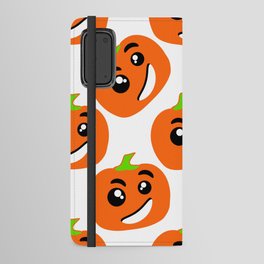 Seamless Pattern Silhouette Halloween Grimace Horror 04 Android Wallet Case