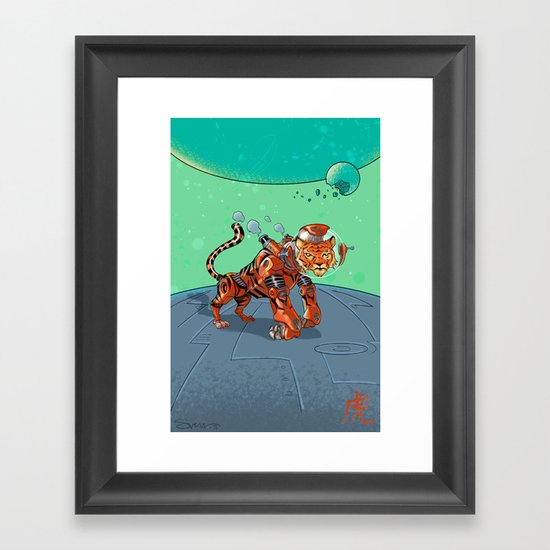 Astro Zodiac Force 03: Tiger Framed Art Print