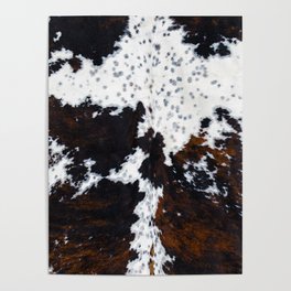 Spotty cow fur, cowhide style Poster