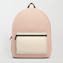 Pale Peach color ombre abstract pattern Backpack