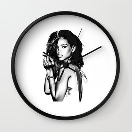 Smoke Rihanna Wall Clock