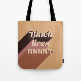 Black Lives Matter #typography Tote Bag