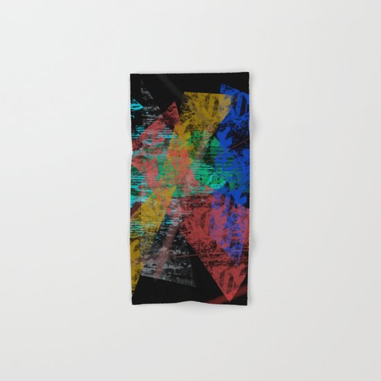 Black abstract designe Hand & Bath Towel