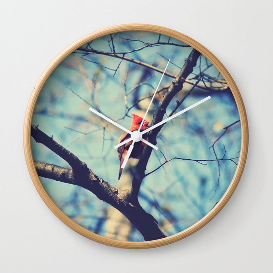 Winter Sonnet Wall Clock