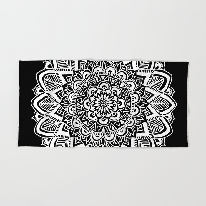 Black and white boho hot sale towels