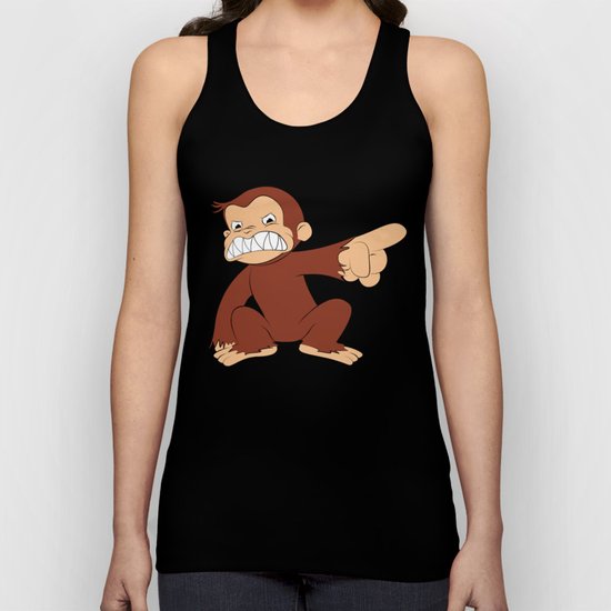 Furious George Funny Monkey Cartoon Animal Unisex Tank Top