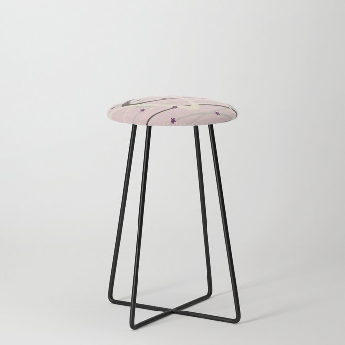 Sparkling candy color dancing Counter Stool