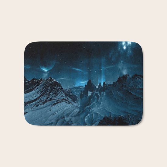 dark mountains Bath Mat
