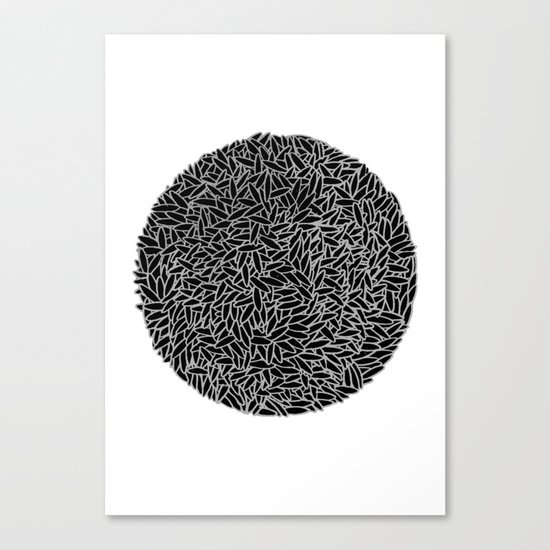 Black Rice Canvas Print
