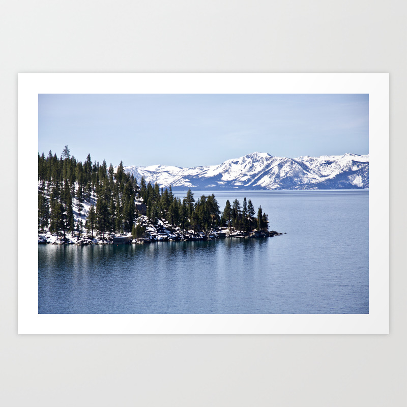 Winter In Lake Tahoe Nevada Usa Art Print By Christodora Society6