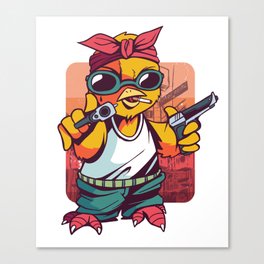 Gangster chick Canvas Print