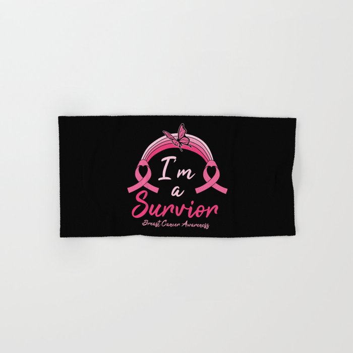 I'm A Survivor Breast Cancer Awareness Hand & Bath Towel