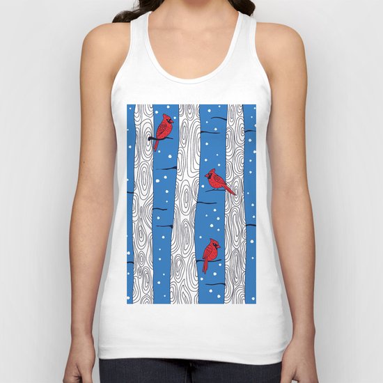 Cardinal birds Unisex Tank Top