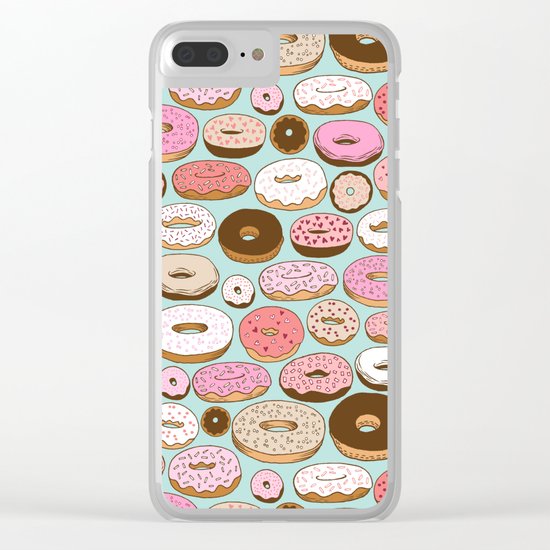Donut Wonderland Clear iPhone Case