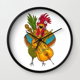 Screeching Rooster Wall Clock