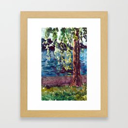 Willows at Lutry Framed Art Print