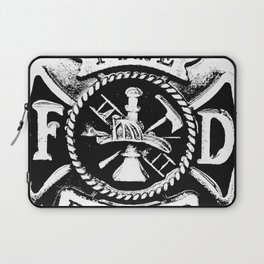 Fire Fighter Badge Laptop Sleeve