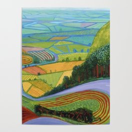 Highland view - David Hockney Poster