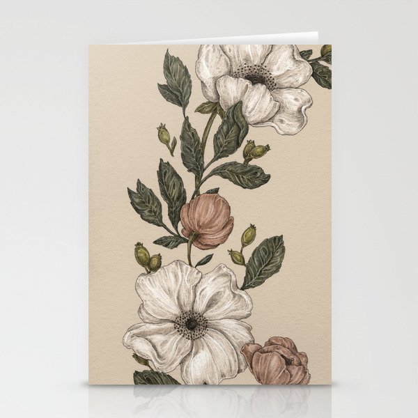 Floral Laurel Stationery Cards
