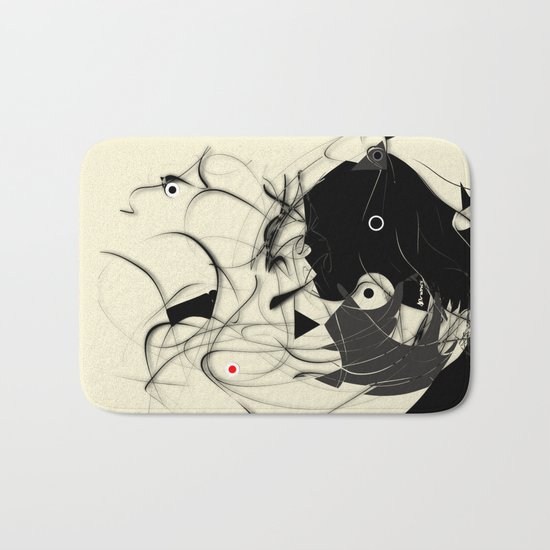 String, Yarn, Swatch, Doll Eyes Bath Mat