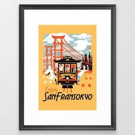 Enjoy San Fransokyo Framed Art Print