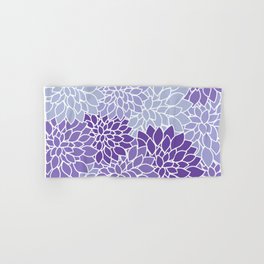 Ultra Violet Lavender Dahlias Hand & Bath Towel