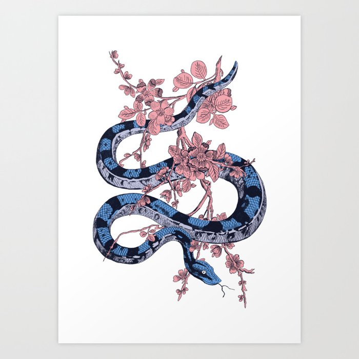 Jungle Snake Art Print by Fernanda Schallen | Society6