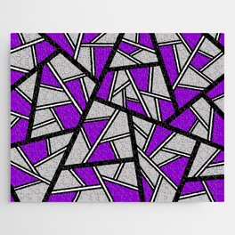 Abstract geometric pattern - purple and gray. Jigsaw Puzzle