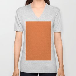 Sun Orange V Neck T Shirt