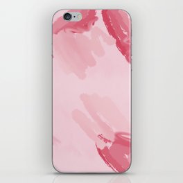 Encestra 2 - Minimal Abstract Painting - Pink, Rose iPhone Skin