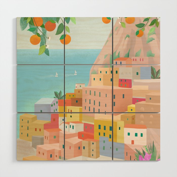 Amalfi Coast, Italy Wood Wall Art