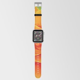 Orange Rose Drawing Apple Watch Band