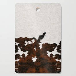 Simple Scandinavian Primitive Cowhide Print (screen print, photograph) Cutting Board