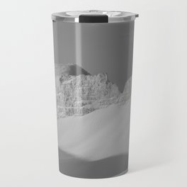  Land of contrast | Mountain glacier landscape black and white | Iceland shadows Travel Mug