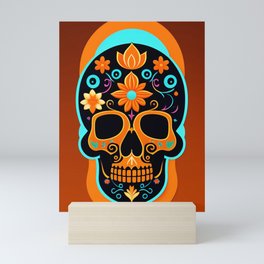 Calavera Skull 3 Mini Art Print