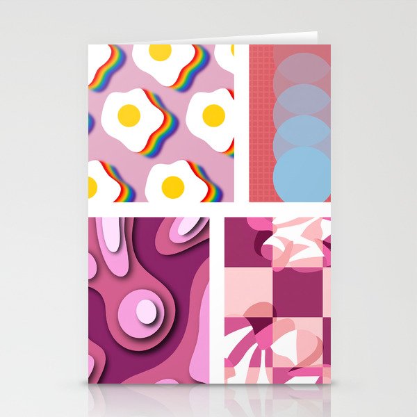 Assemble patchwork composition 7 Stationery Cards