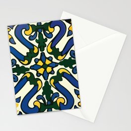Retro mexican talavera tile classic wall interior design Stationery Card