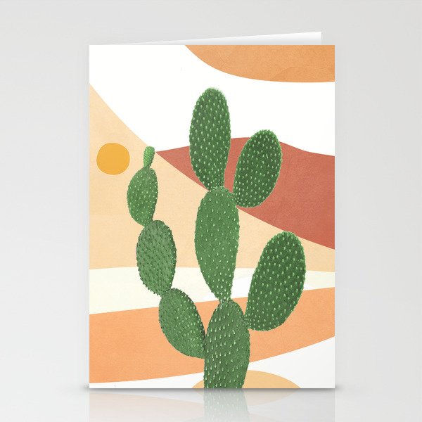 Abstract Cactus II Stationery Cards