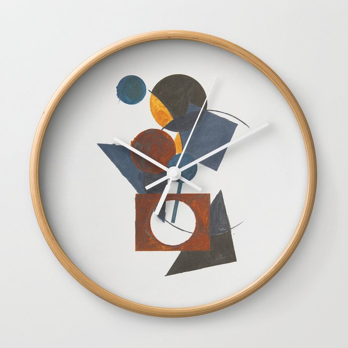 Constructivistic painting Wall Clock